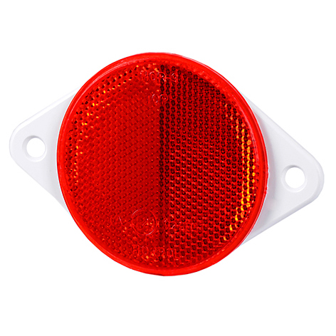 Reflector red dia.78mm including brackets